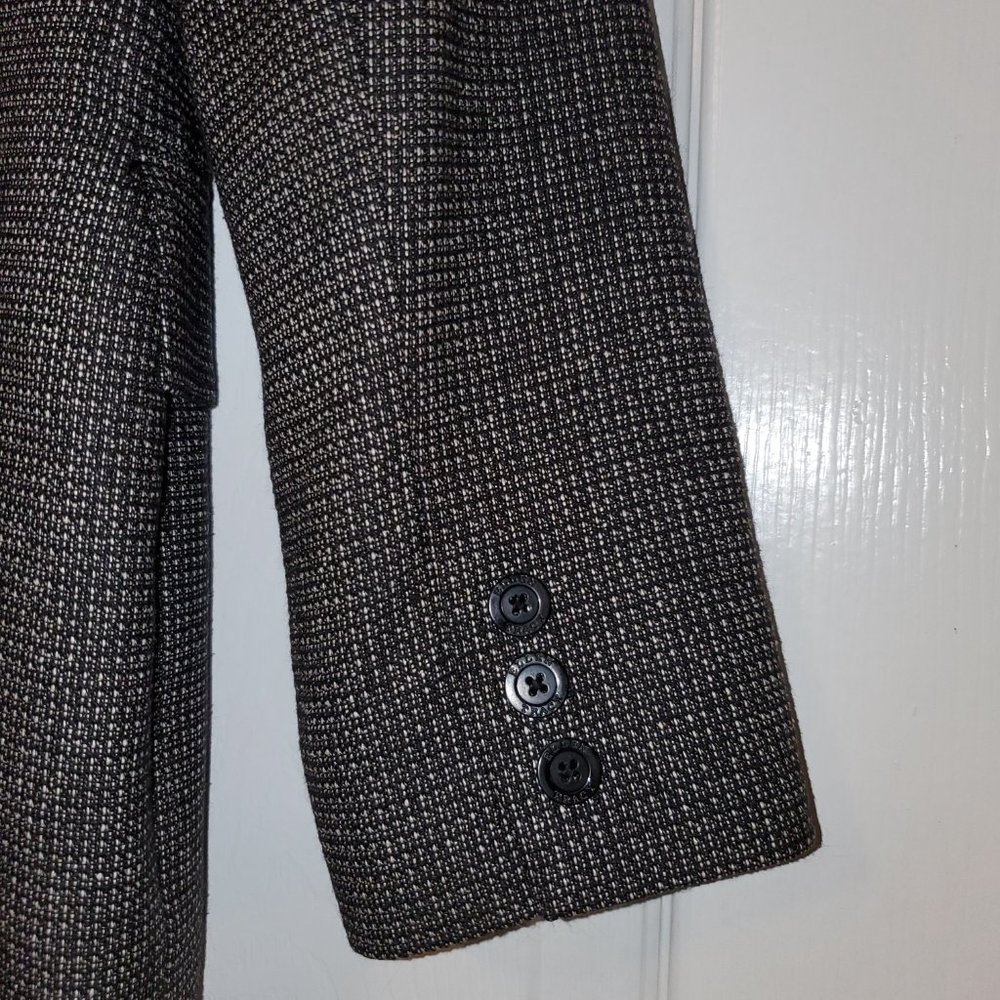 Linda Allard/Ellen Tracy Black/White Checkered suit jacket - Picture 5 of 6